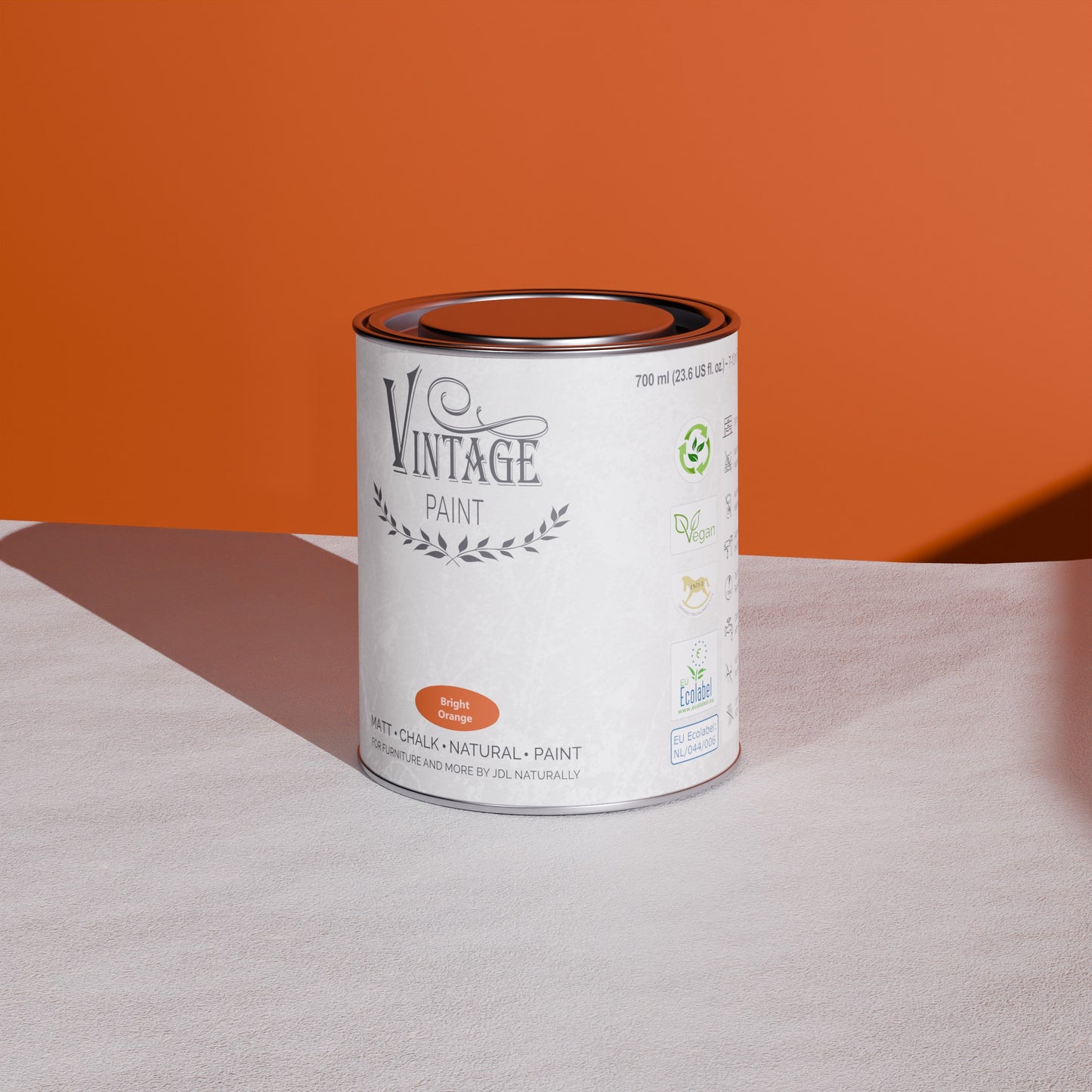 Vintage Paint - Bright Orange